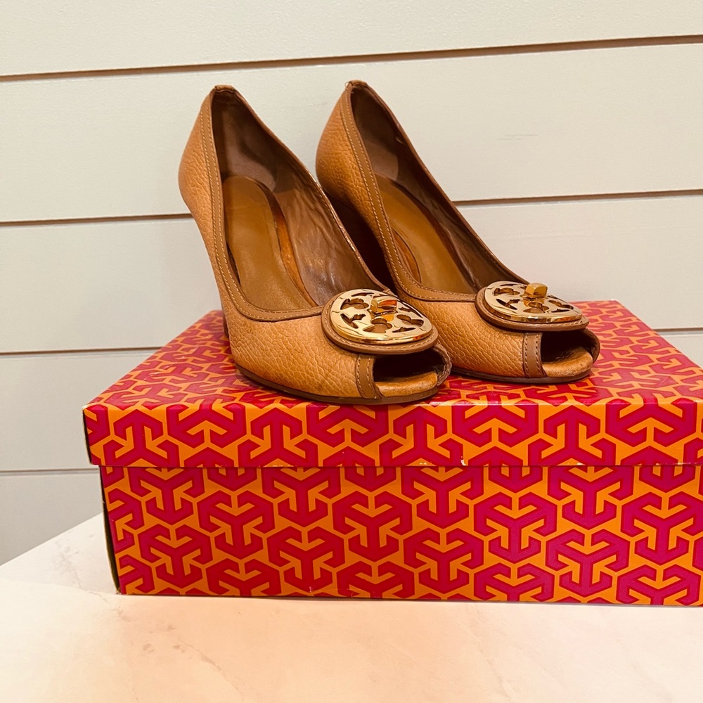 Tory Burch Selma Open Toe Wedge